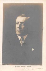 President Woodrow Wilson Real Photo Antique Postcard J73191