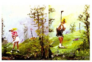 Lady Golfers artist Morris Katz