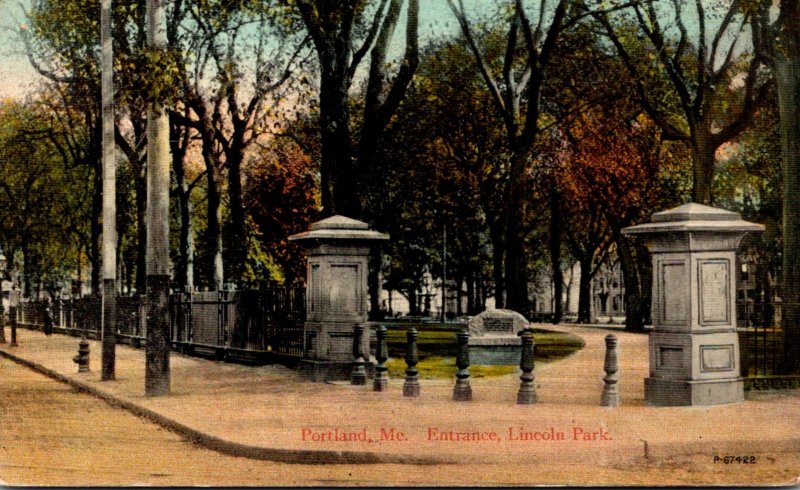 Maine Portland Lincoln Park Entrance