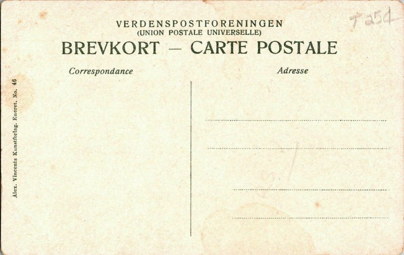 Frederiksborg Slot Alex Vincents Kunstforlag Eneret Postcard Antique Vintage DB 