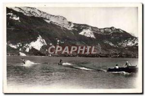 Modern Postcard Lac d & # 39Annecy Waterskiing