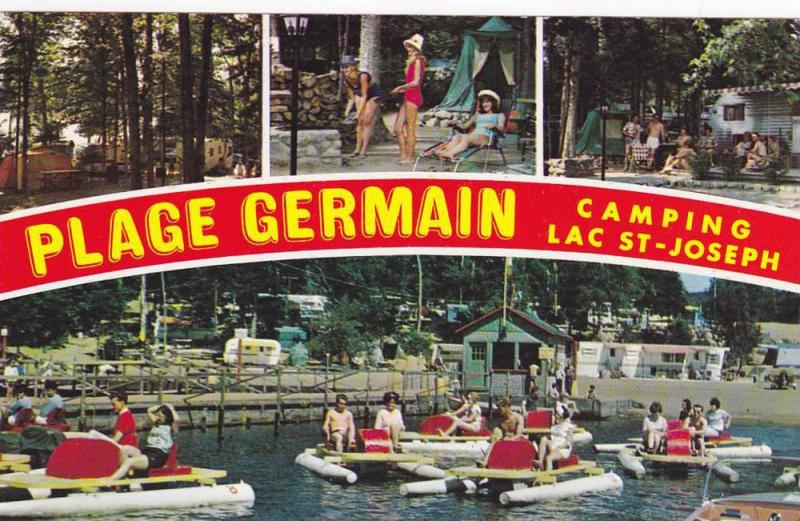 Camp Grounds Paddle Boats Camping At Plage Germain Lac St