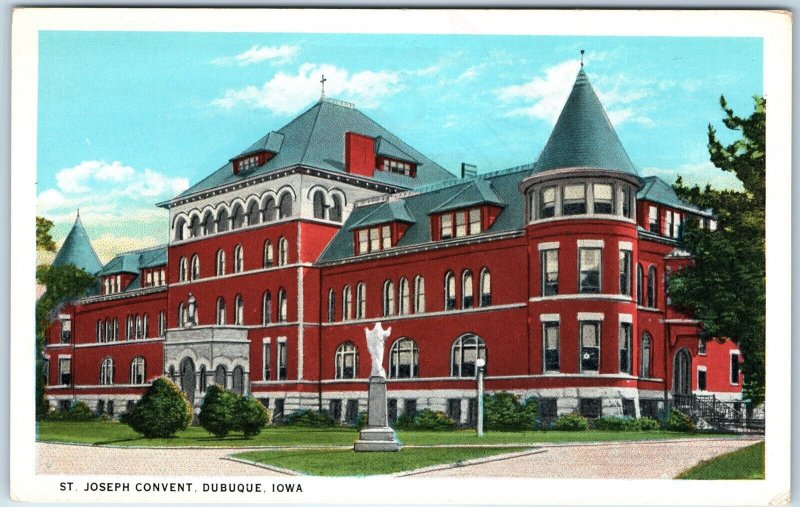 c1910s Dubuque, IA St. Joseph Convent Church Nun Monastary Monk Buettell PC A254