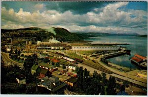 Postcard AERIAL VIEW SCENE Corner Brook Newfoundland NL AK2199