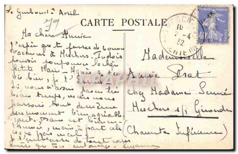 Old Postcard Chef Boutonne The home