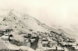 Vintage RPPC Bird's Eye View Virginia City, NV Postcard P87