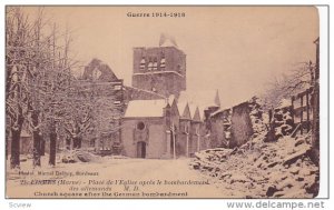 Guerre 1914-1918, Church Square After The German Bombardment, Fismes (Marne),...