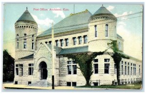 c1910 Exterior Post Office Building Atchison Kansas KS Vintage Unposted Postcard