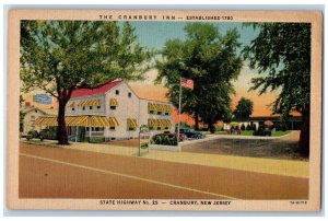 Cranbury New Jersey NJ Postcard The Cranbury Inn And Restaurant Roadside c1940's