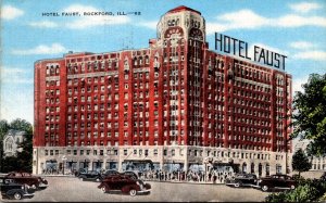 Illinois Rockford Hotel Faust 1955
