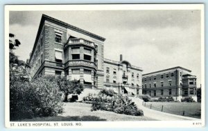 ST. LOUIS, Missouri MO ~ ST. LUKE'S HOSPITAL ca 1930s-40s  Postcard