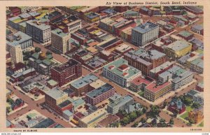 SOUTH BEND, Indiana, 1930-1940s; Air View Of Business District