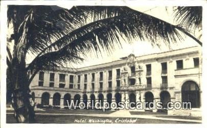 Real Photo Hotel Washington Cristobal Panama 1936 