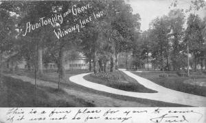 Winona Lake Indiana~Auditorium & Grove in Park?~1898 Private Mailing Card