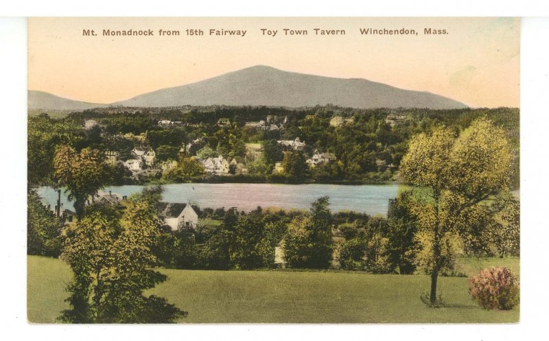 MA - Winchendon. Mt Monadnock from 15th Fairway of Toy Town Tavern