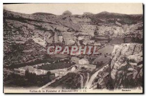 Old Postcard Provence Baux Panoramic Vallon de la Fontaine and BEAUMANIERE