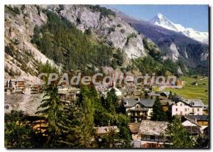 Postcard Modern Valais Evolene View On The Dent Blanche