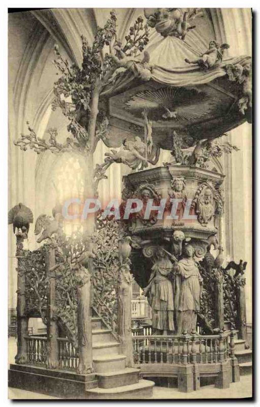 Old Postcard Antwerp Verite Chair of the Cathedral