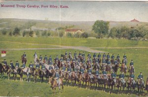 FORT RILEY, Kansas, 1900-1910s; Mounted Troup Cavalry