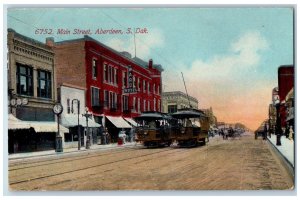 1912 Ward Hotel & Restaurant Trolley Aberdeen South Dakota SD Antique Postcard