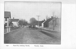 Pearl Street Scene, Noank, Connecticut Groton, CT ca 1900s Vintage Postcard