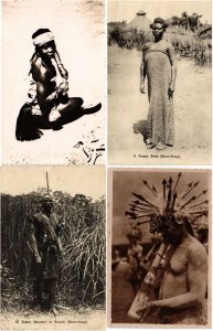 CENTRAL AFRICAN REPUBLIC C.A.R ETHNIC TYPES 26 Vintage Postcards (L3533)