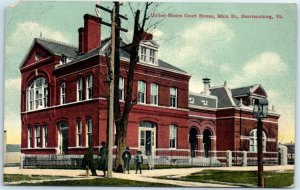 Postcard - United States Court House - Main Street, Harrisonburg, Virginia