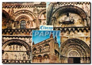 Postcard Modern Art Roman has Civray (Vienne) Church St Nicolas (twelfth cent...