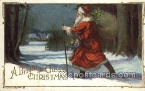 Santa Claus, Christmas, Old Vintage Antique Postcard Post Card  