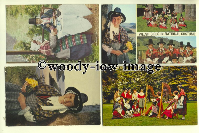 eth02 - 36 Ethnic - People - Welsh Ladies in National Costume postcards