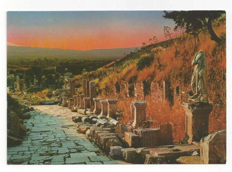 Turkey Efes Ephesus Arcadian Harbor Street Postcard 4X6