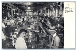 Washington D.C. Postcard Breech Mechanism Shop Navy Yard Interior View Vintage