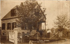 PC CPA US, NJ, MIDLANDPARK, TONY ATEMA HOUSE, REAL PHOTO POSTCARD (b6386)