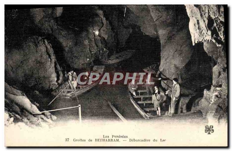 Old Postcard Caves Betharram Debarcadere Lake