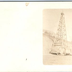 c1910s Oil Well Derrick RPPC Drilling Tower Real Photo PC Industrial Inland A125