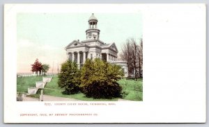 County Courthouse Vicksburg Mississippi Stairway To Entrance Ornaments Postcard