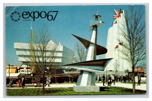 Vintage 1967 Postcard Montreal Expo 67 Great Britain Pavilion Quebec Canada