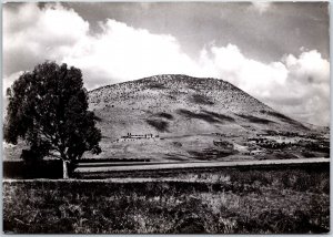 VINTAGE CONTINENTAL SIZED POSTCARD MOUNT TABOR IN JERUSLAEM ISRAEL REAL PHOTO