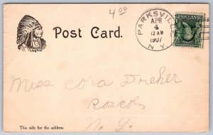 K19/ Cooley New York Postcard c1910 Smallest Post Office in State 476