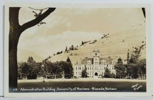 Missoula Administration Building University of Montana RPPC Postcard O17