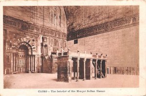 Interior of the Mosque Sultan Hassan Cairo Egypt, Egypte, Africa Unused 