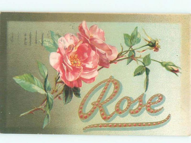 c1910 Rose THE NAME WITH THE FLOWERS AC5085