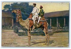 A Messinger Camel India Bloomington Indiana Forwarded Lincoln MA Postcard