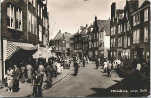 Netherlands Middelburg Lange Delft Vintage RPPC 01.42