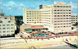 Vtg Miami Beach Florida FL The Empress Hotel Pool Cabana Club Unused Postcard