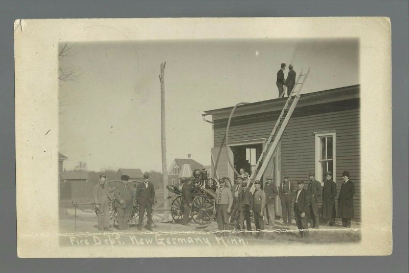 New Germany MINNESOTA RP 1910 FIRE DEPARTMENT nr Hutchinson Montrose Waconia