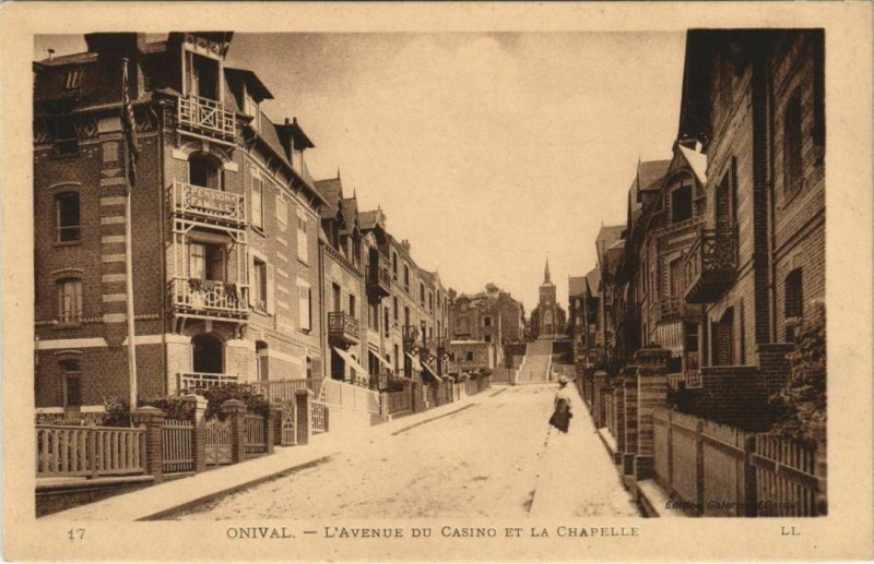 CPA ONIVAL Avenue du Casino et la Chapelle (18598)