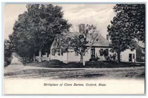 c1905 Birthplace Of Clara Barton Oxford Massachusetts MA Antique Postcard