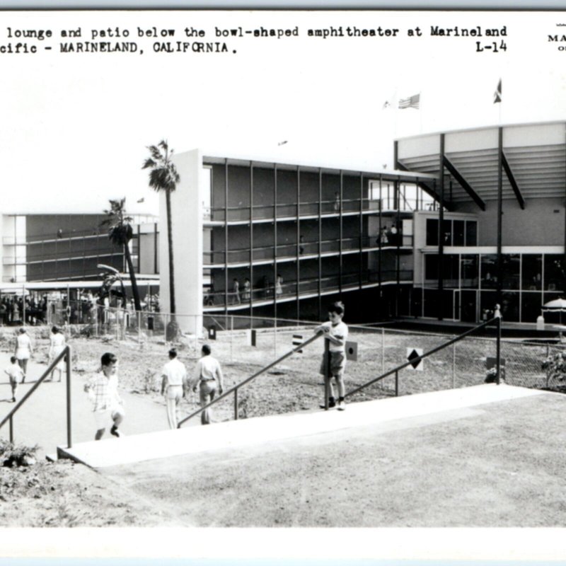 c1950s Marineland, CA Aqua Room RPPC Amphitheatre Real Photo A132