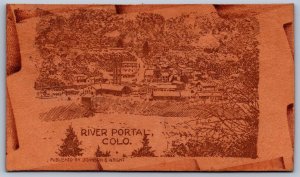K45/ River Portal Colorado Leather Postcard c1910 Mine Montrose 504